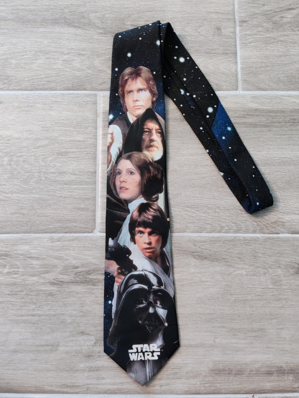 Star Wars Black and Blue Kids Character Tie